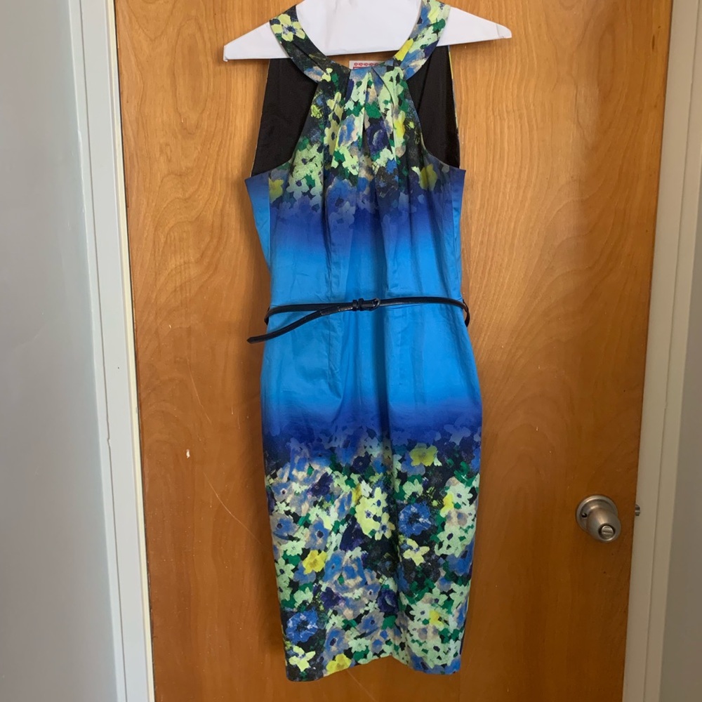Coast Daytime Flower Hourglass Blue / yellow dress